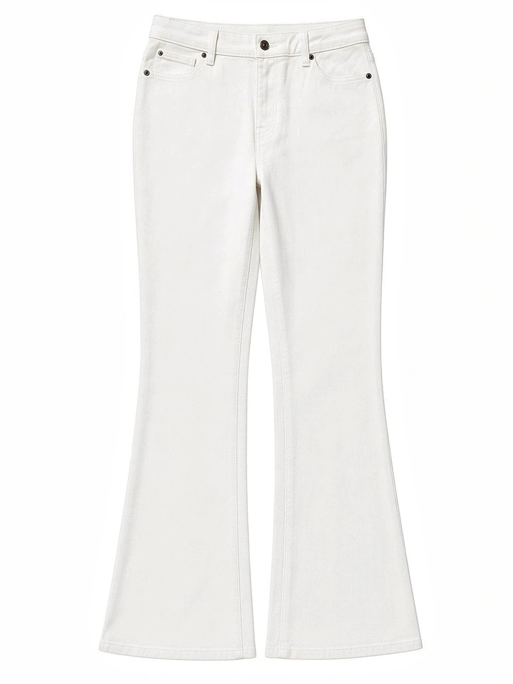 Joe Fresh High Rise Flare White Jeans Womens Size 28 NWT